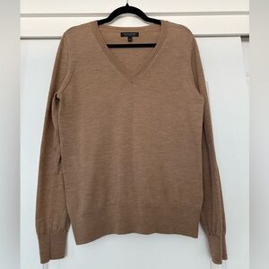Banana Republic V-Neck Sweater - Camel Brown